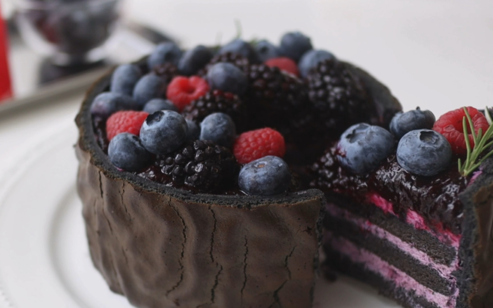 酷黑莓桑蛋糕 | 酸奶冰淇淋奶油～