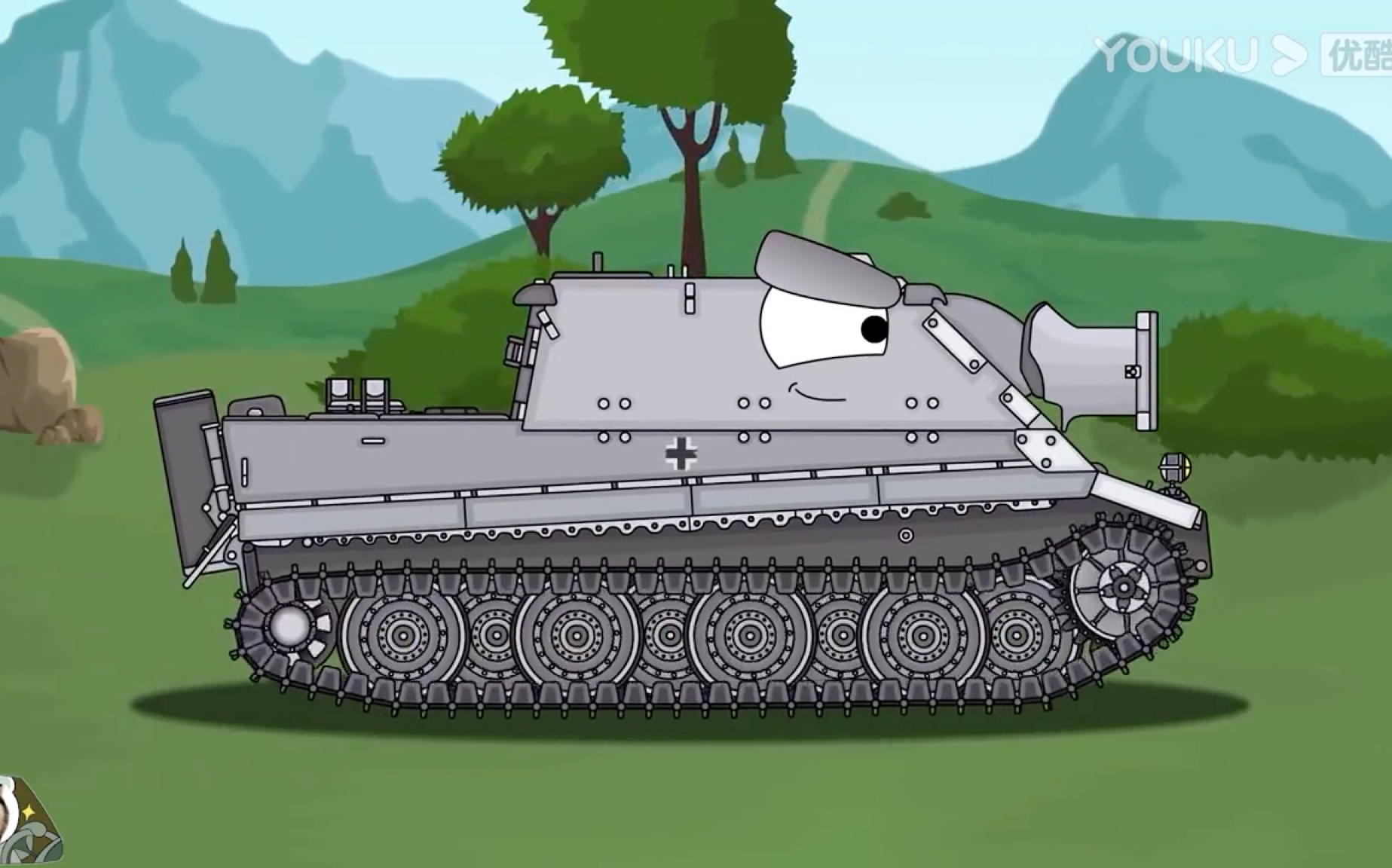 儿童简笔画坦克的画法 坦克的绘画可打印线稿 肉丁儿童网