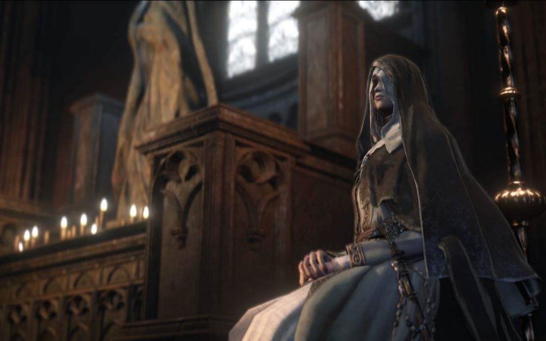 黑暗之魂3一周目开荒修女,凄美而华丽.