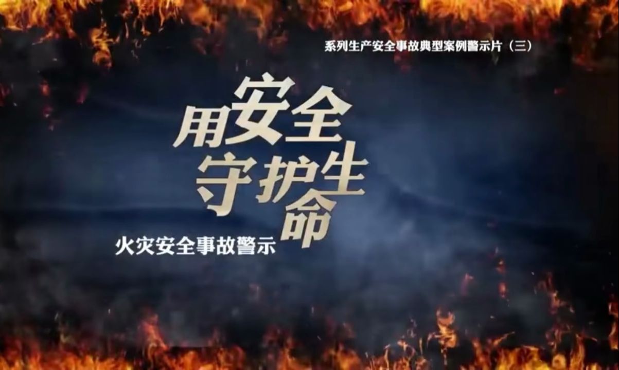 《用安全守护生命》2024最新火灾事故警示教育片