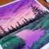 【丙烯画】【新手向】【中字】梦幻的夕阳-Acrylic Painting for beginners
