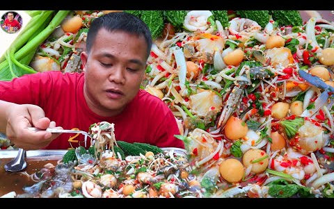 [Hagna]泰国吃播-生虾+生蟹+鱿鱼