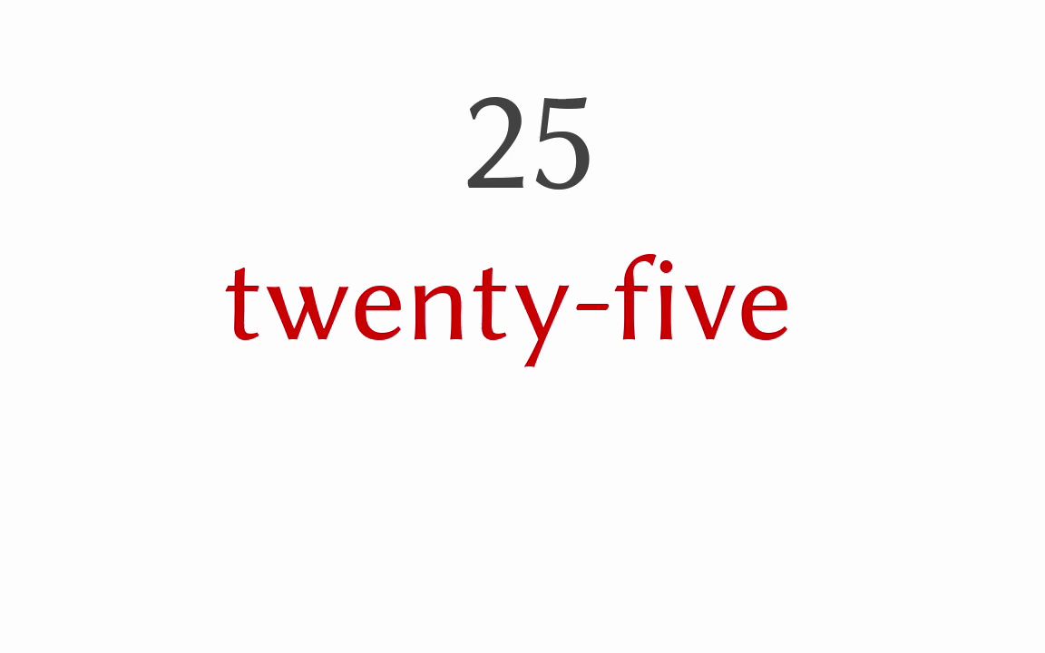 16-Numbers英语数字 from 1 to 1000 in English