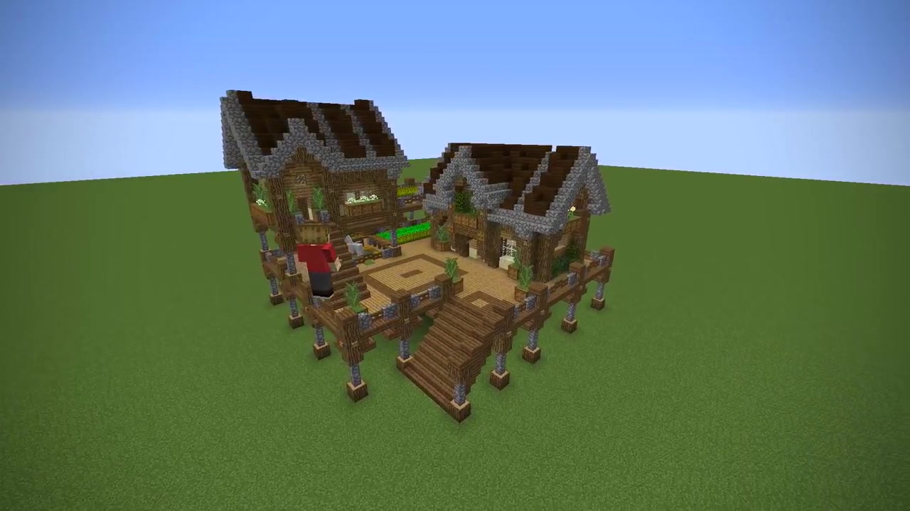 【minecraft】教你造一个适宜生存初期的-木屋【grian】