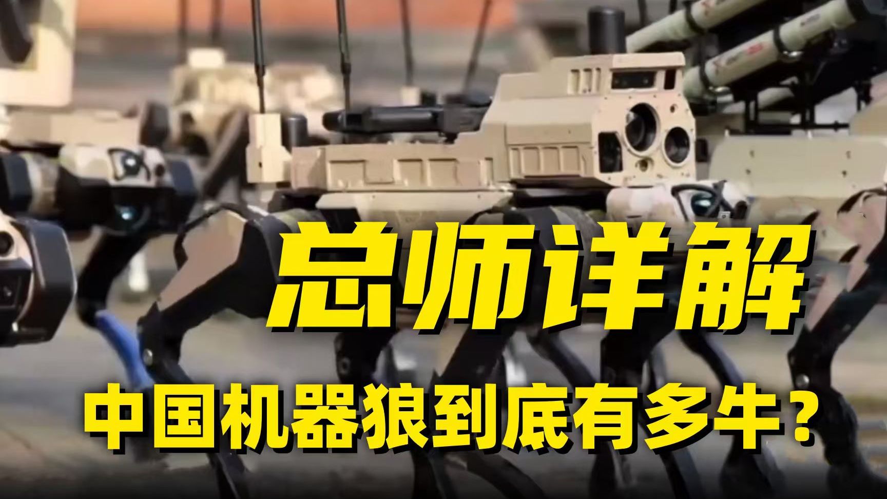 总师上央视“带货”中国机器狼，网友：看完只想下单