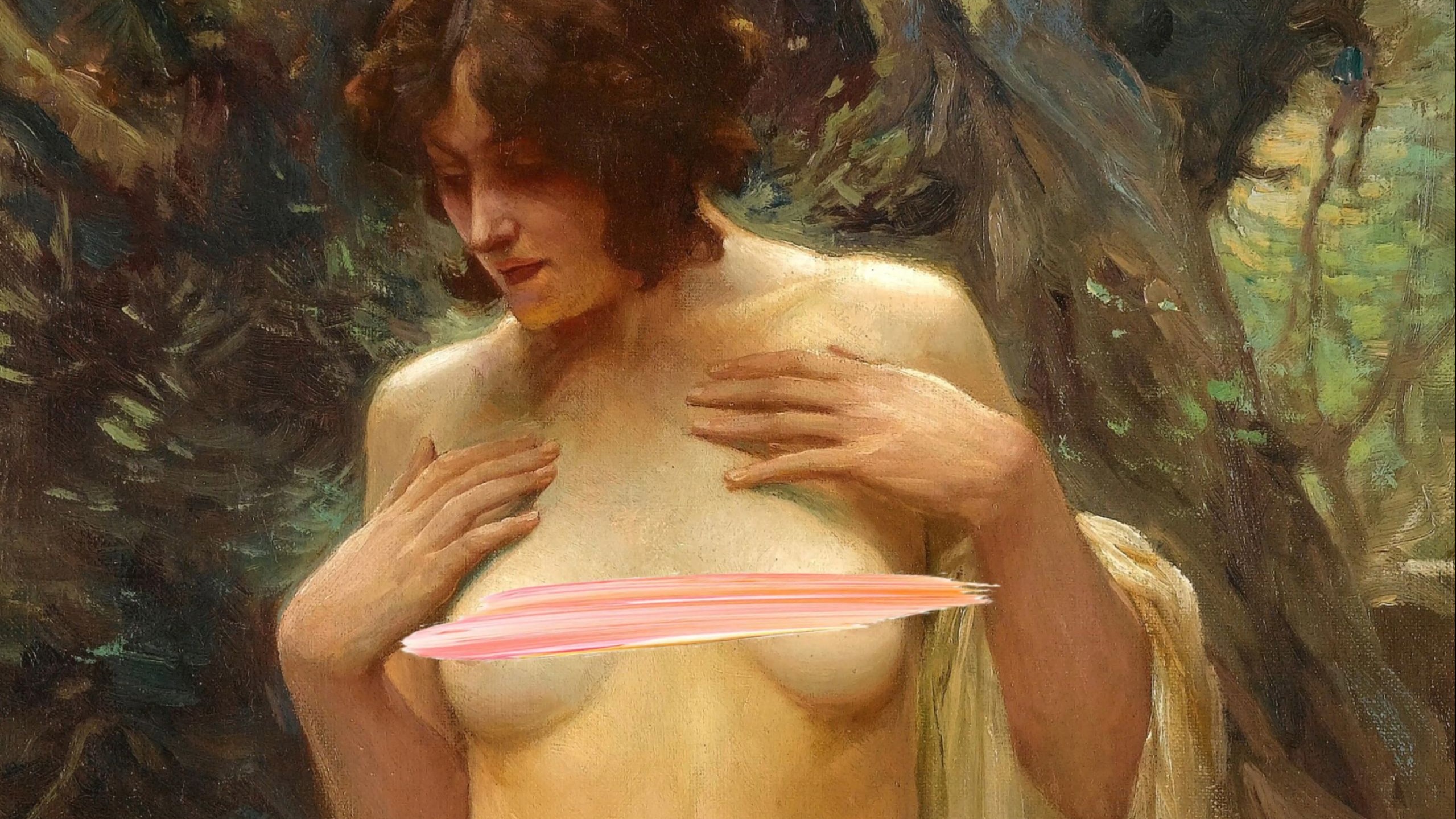 《林中水仙女》：亚瑟·斯普纳的森林裸体诗