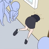 女同学被夹在墙里面，我趁机报复她