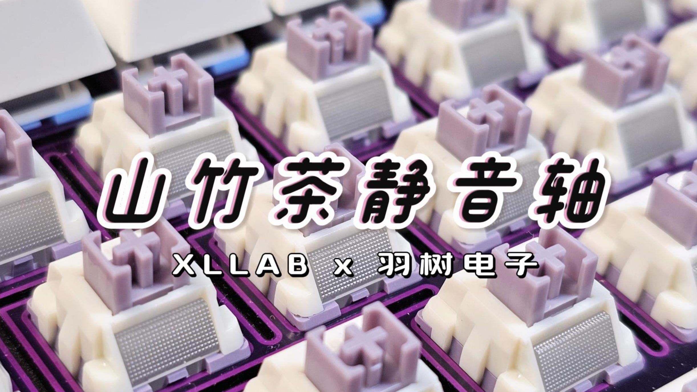 “26年第一名！煮粥音·静音茶轴！”—— XLLAB x 羽树· 山竹茶静音轴，安静·稳定·过坡酥麻的码字感！办公机械键盘轴体推荐