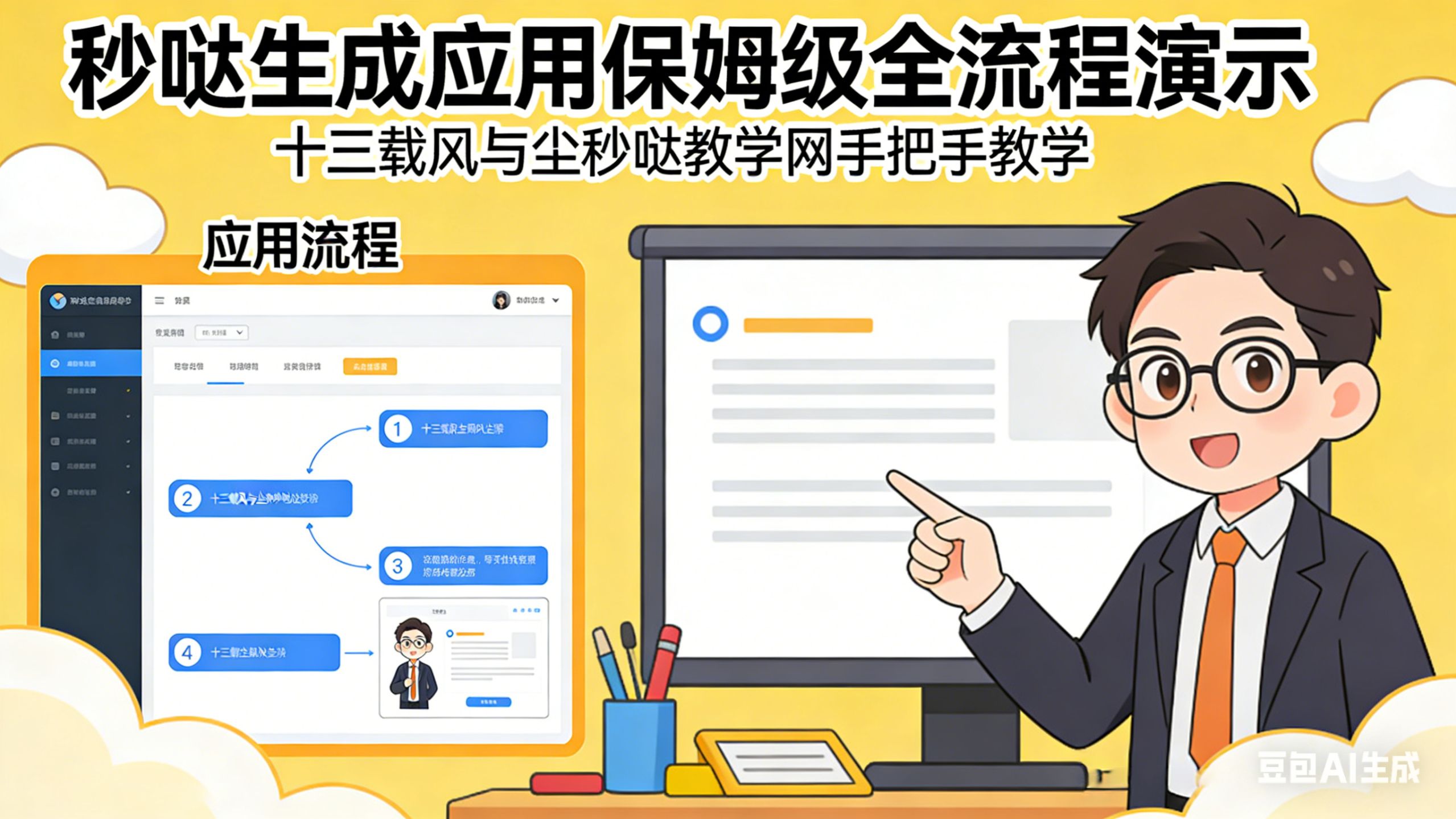 秒哒生成应用保姆级全流程演示 十三载风与尘秒哒教学网手把手教学 封面
