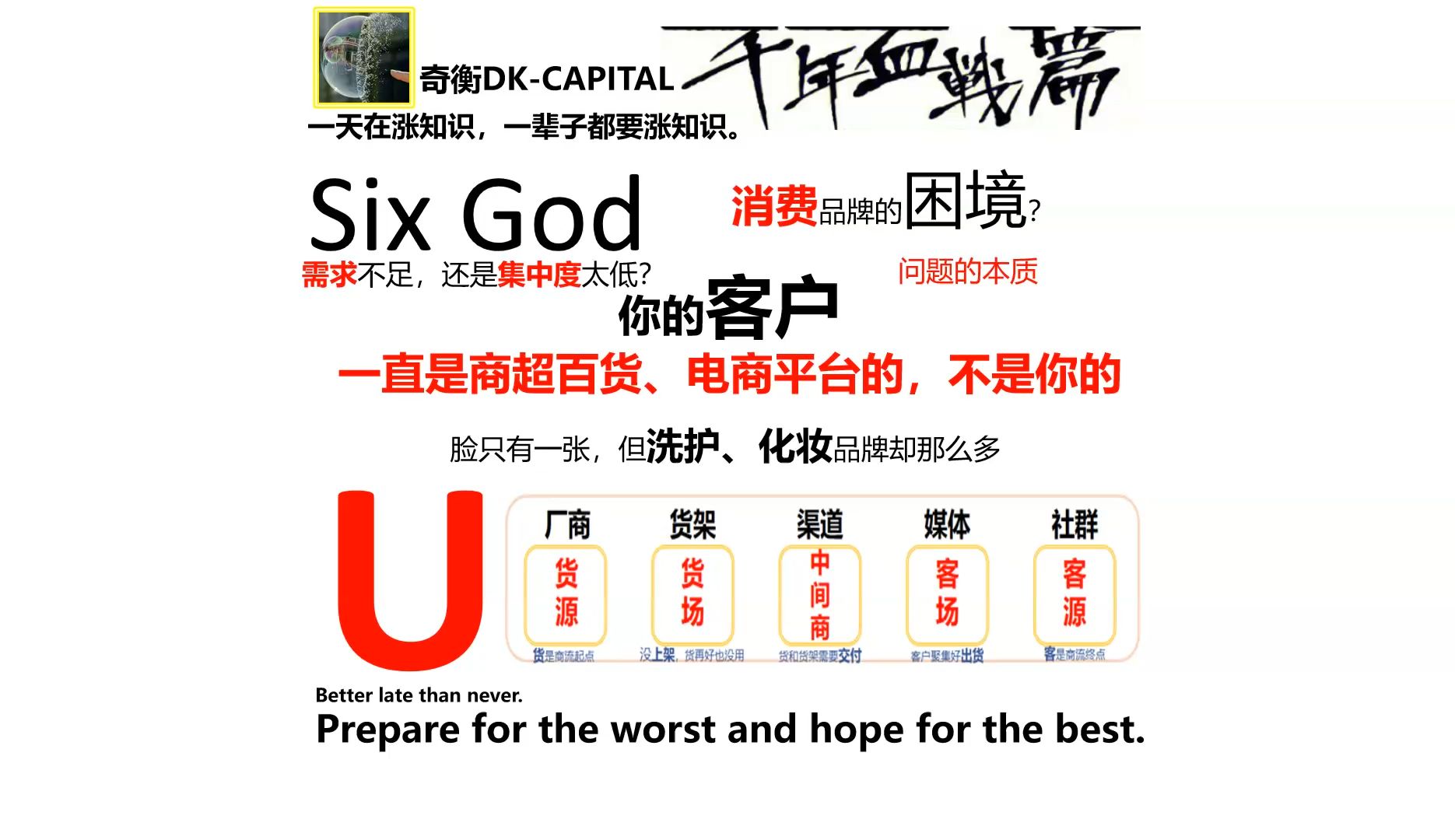 你的客户可能一直以来都不是你的，而是线上线下零售渠道的【奇衡DK涨知识2024】