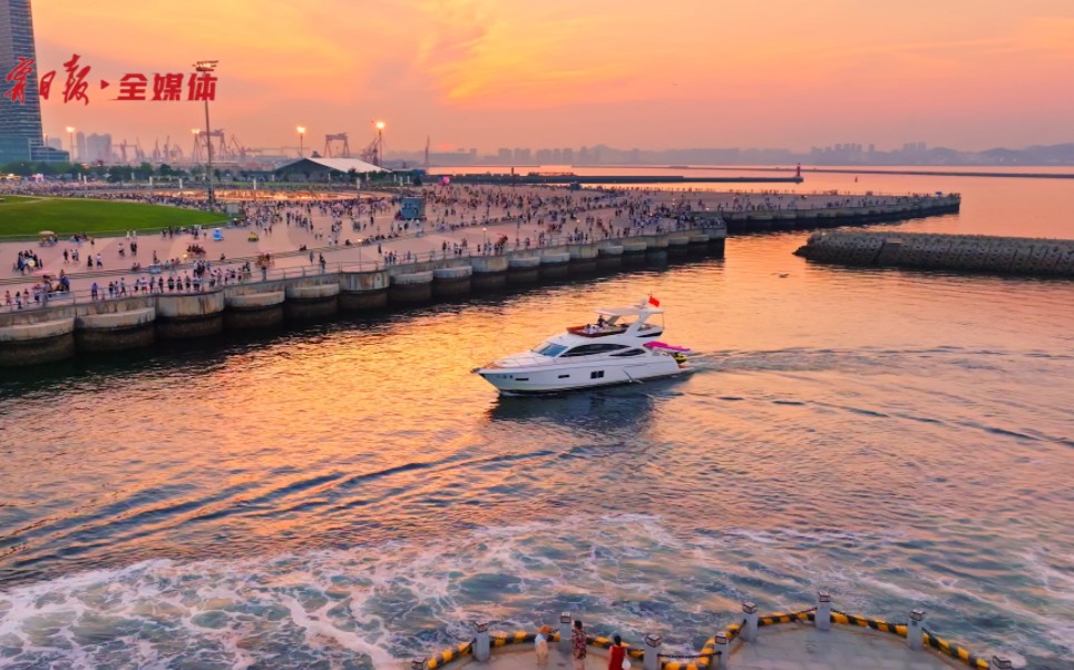 必须晚上来一次！100秒沉浸游览大连东方水城