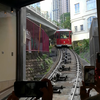 香港山顶缆车登山全程录像