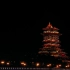 越王楼夜景延时摄影。