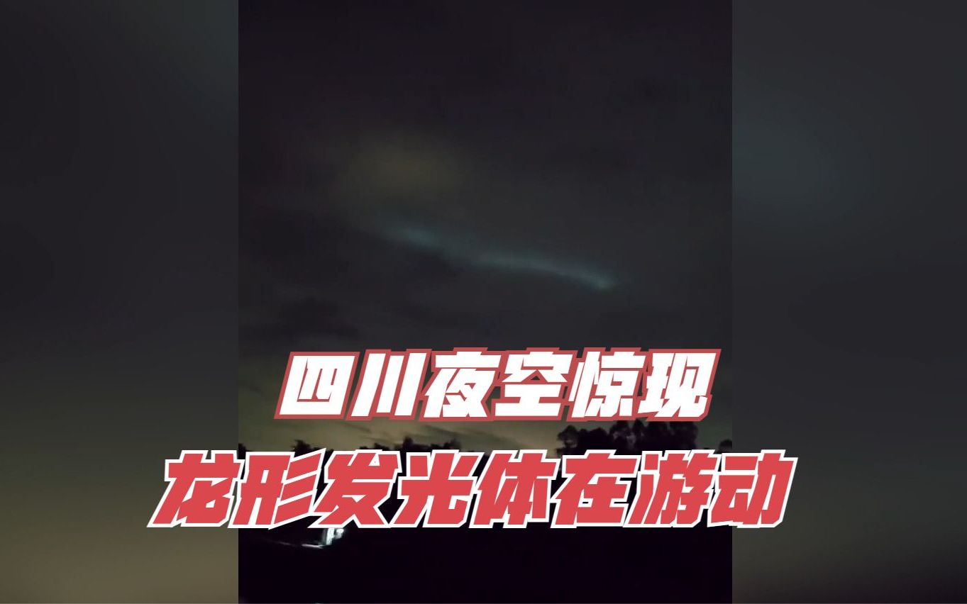 成都夜空惊现“龙形”不明发光体在不断游动,对方到底是什么?哔哩哔哩bilibili