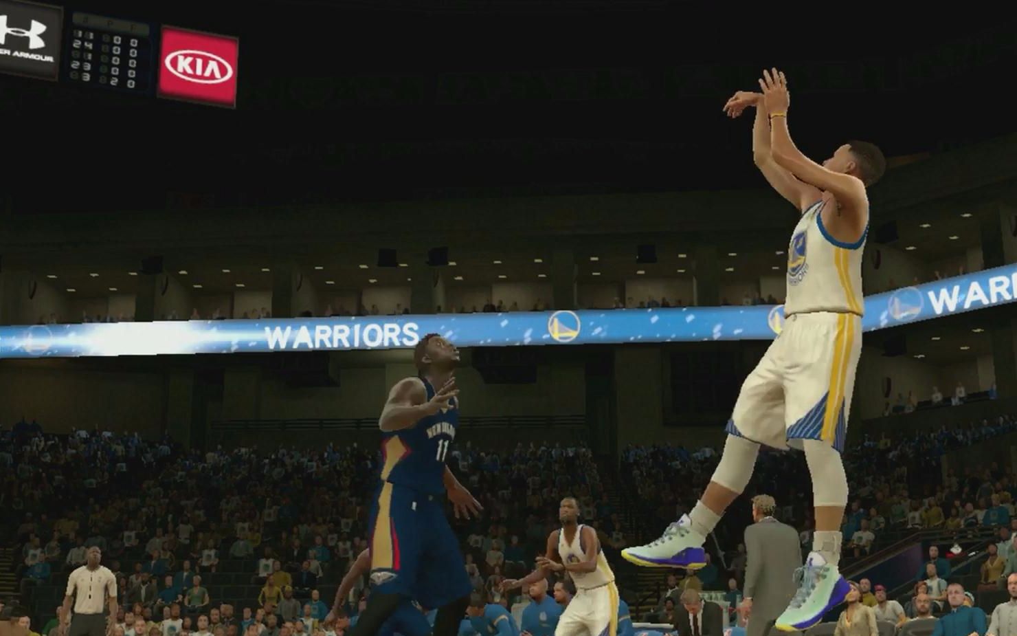 nba2k17复刻斯蒂芬库里13记三分破纪录之夜