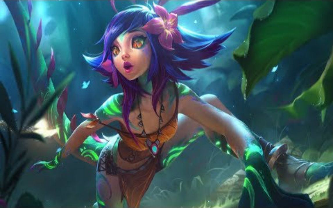 万花通灵-妮蔻登陆界面与背景音乐预览 lol英雄联盟