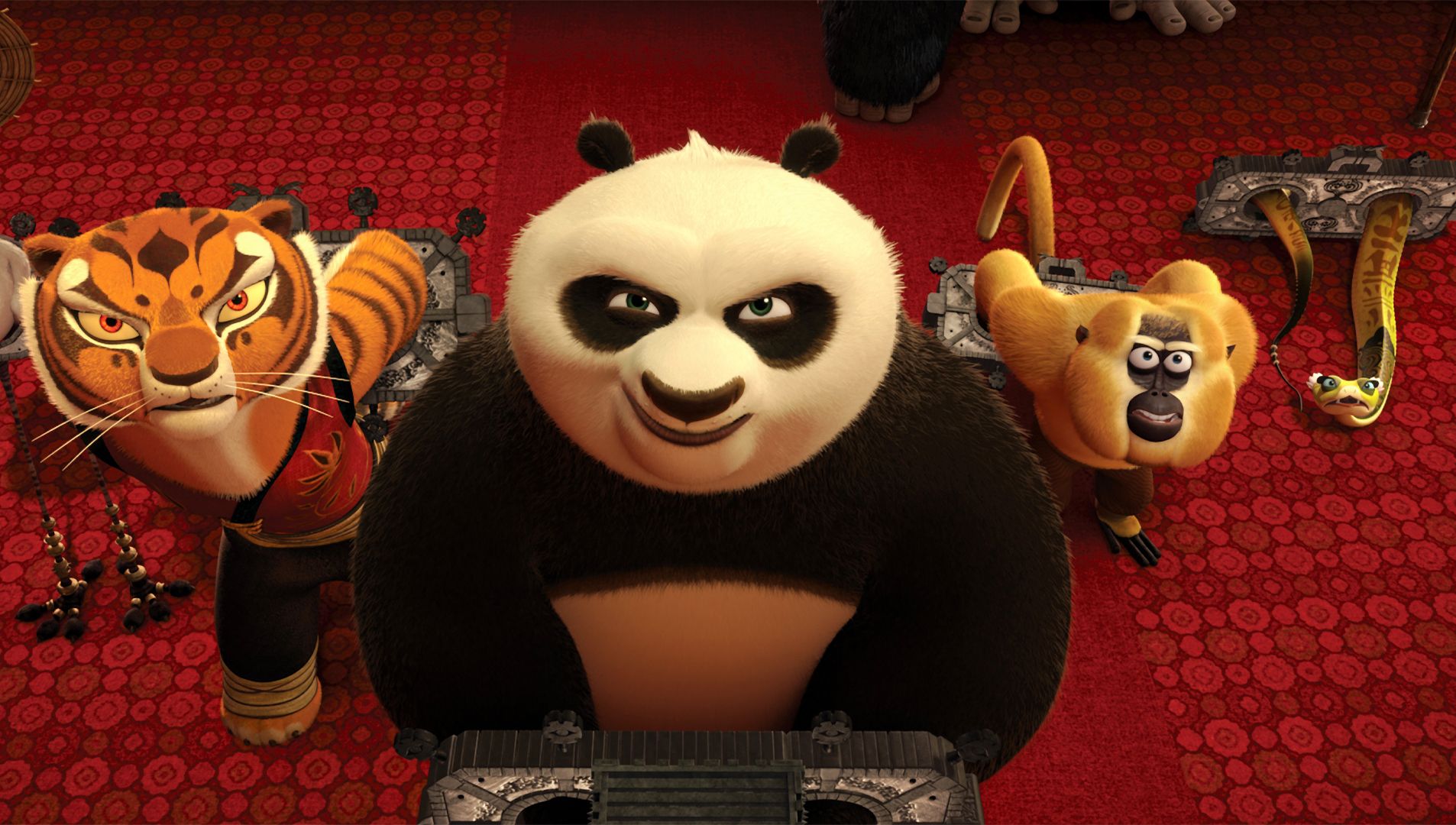 一口气唱完《功夫熊猫2》，沈王爷大战五侠，揭开阿宝身世之谜！