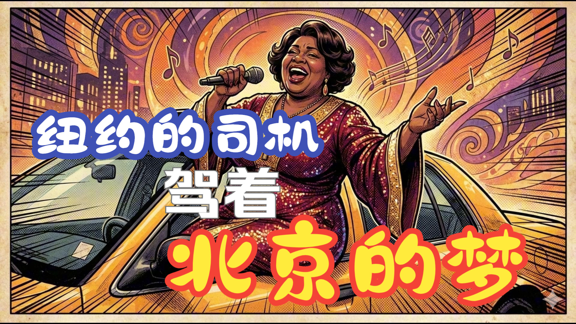 [SUNO V5] 黑人大妈灵魂唱腔热唱《纽约的司机驾着北京的梦》