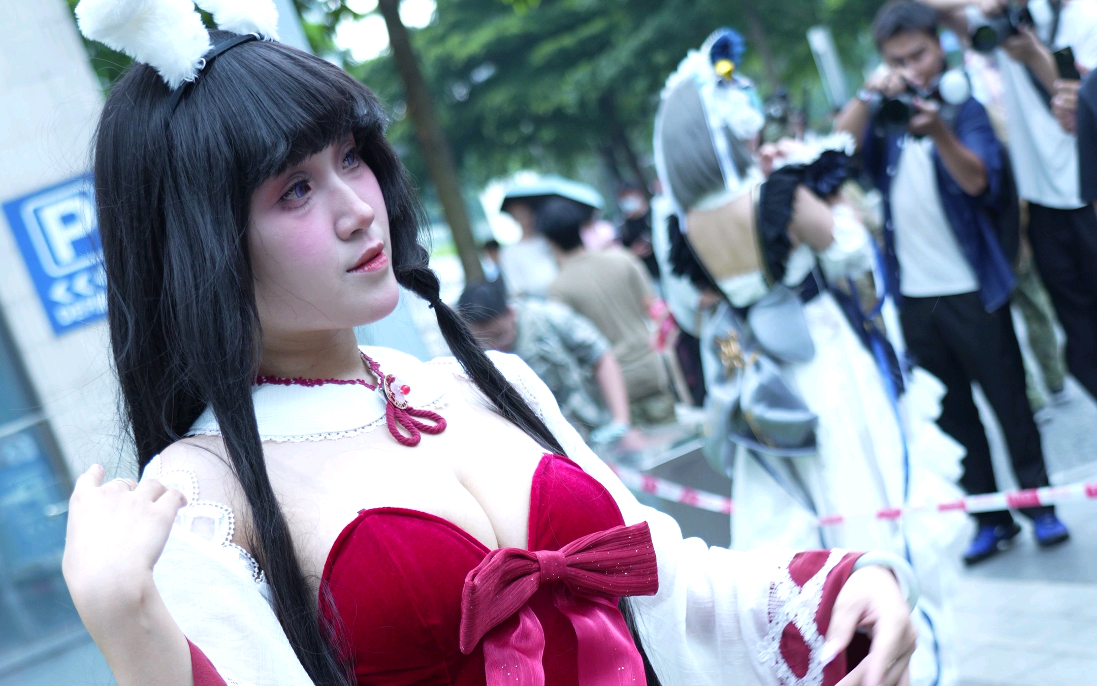 [Oyama Prayer Witch Rabbit cos] - Witch reappears with unlimited magic power, red tulle big thunder