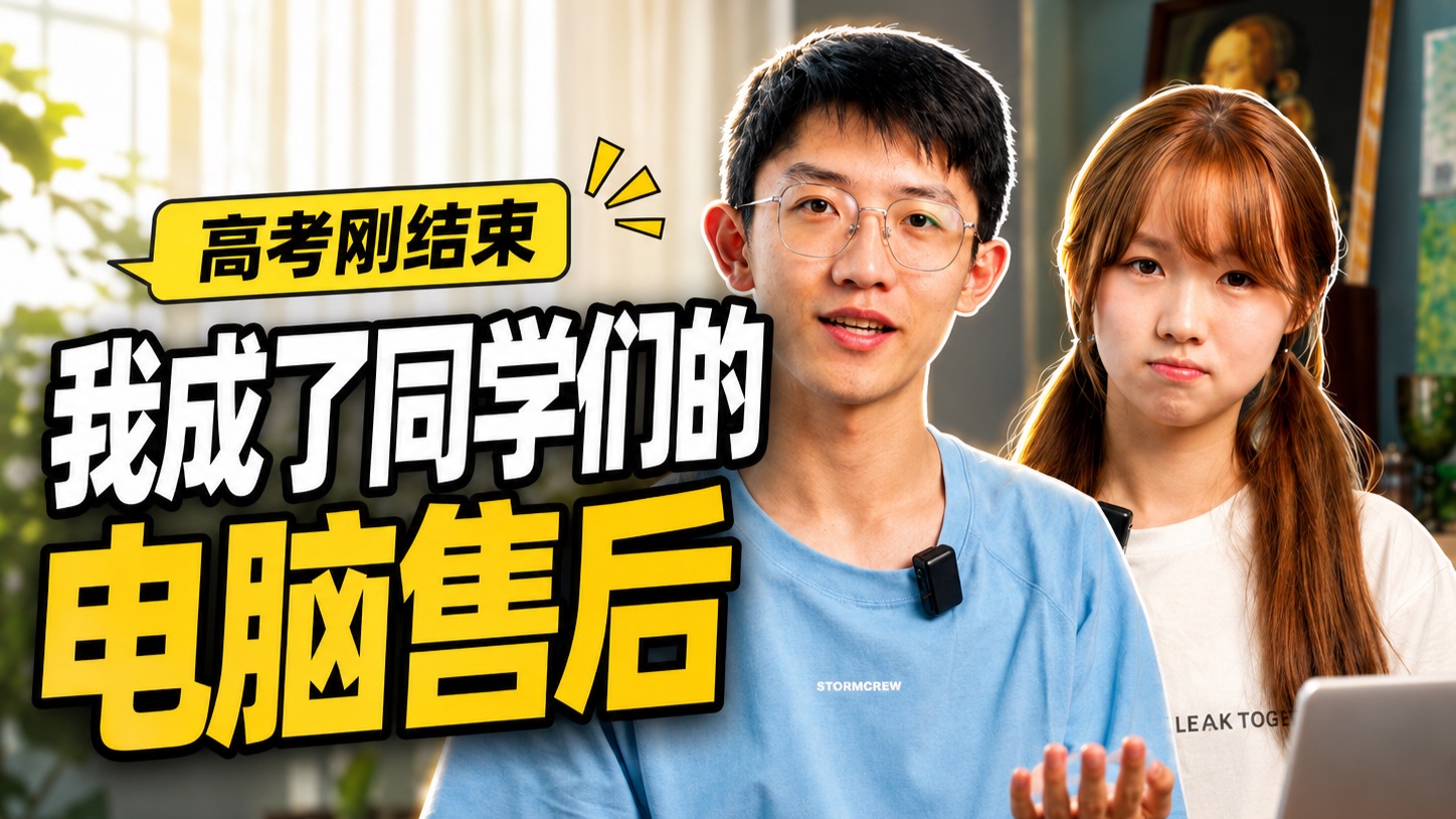 高考刚结束，我就成了同学们的电脑售后