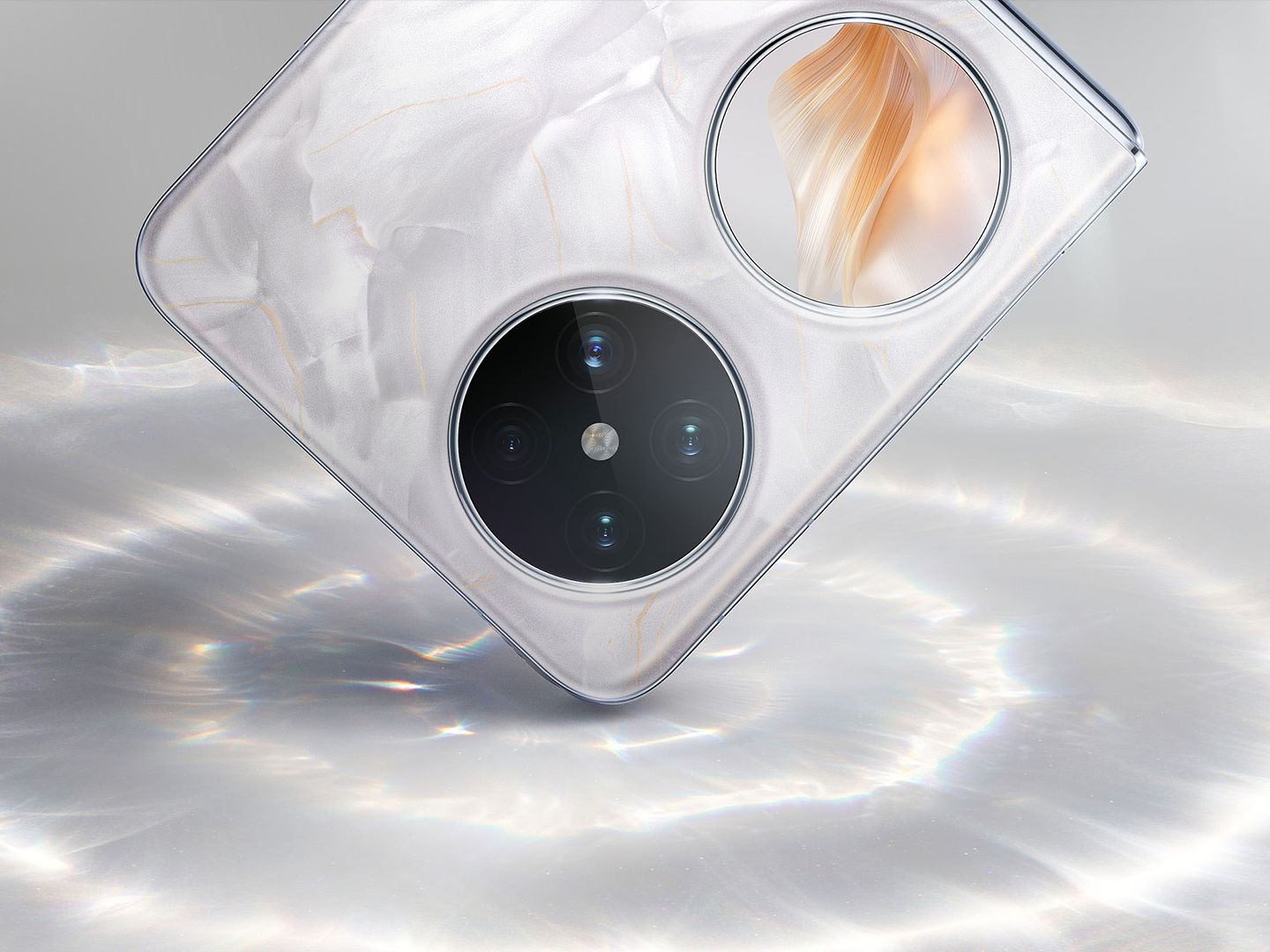 【动态视觉鉴赏】HUAWEI Pocket 2 华为手机商业动画视觉鉴赏，华为折叠手机C4D动画渲染，华为手机3d动画设计