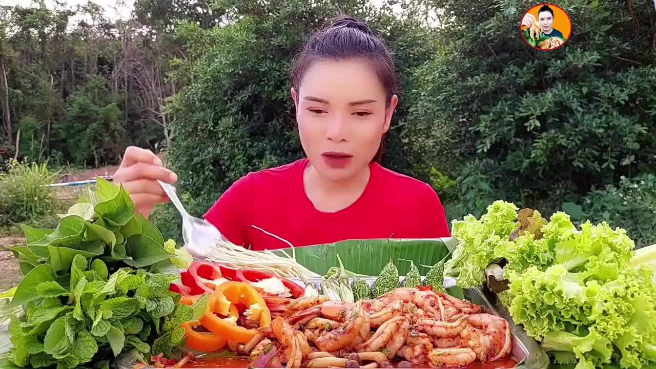 4.3更新  泰国吃播沙拉姐|香辣虾