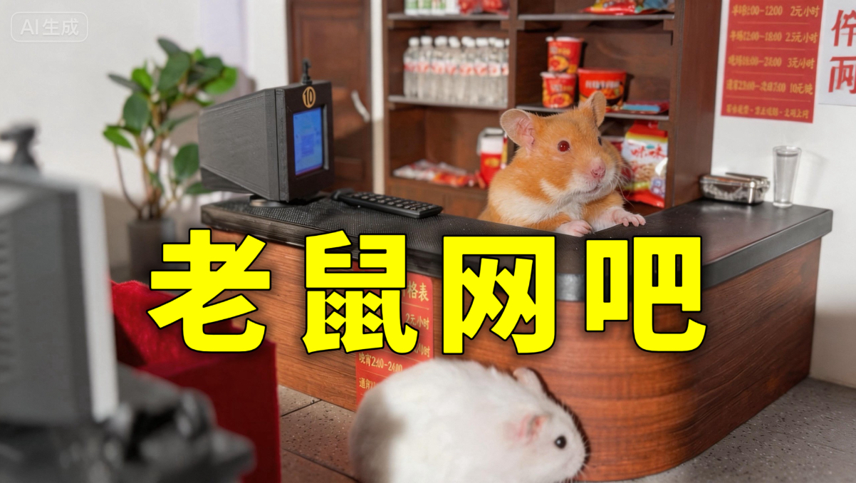 我给老鼠在墙壁里开了家网吧！