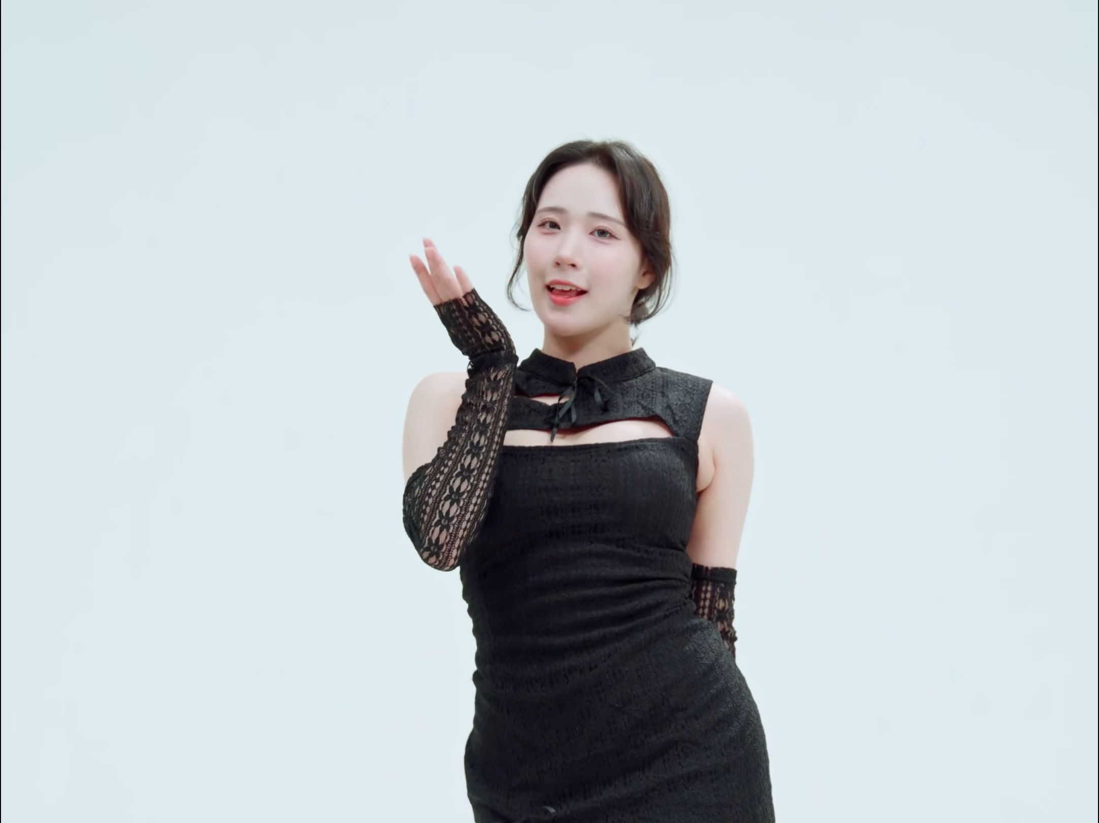Jung In Thirsty Black Sweater Dress