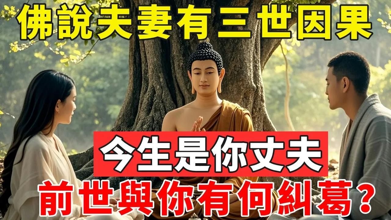 佛說夫妻有三世因果，今生是丈夫，前世與你有何糾葛？#佛光心境#佛陀#佛學#佛教#禪修#佛法智慧#佛教故事#佛教文化