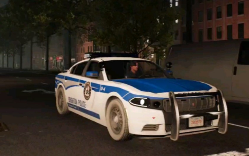 警察模拟器:巡警 驾驶Charger在Brickston巡逻 (单警车巡)
