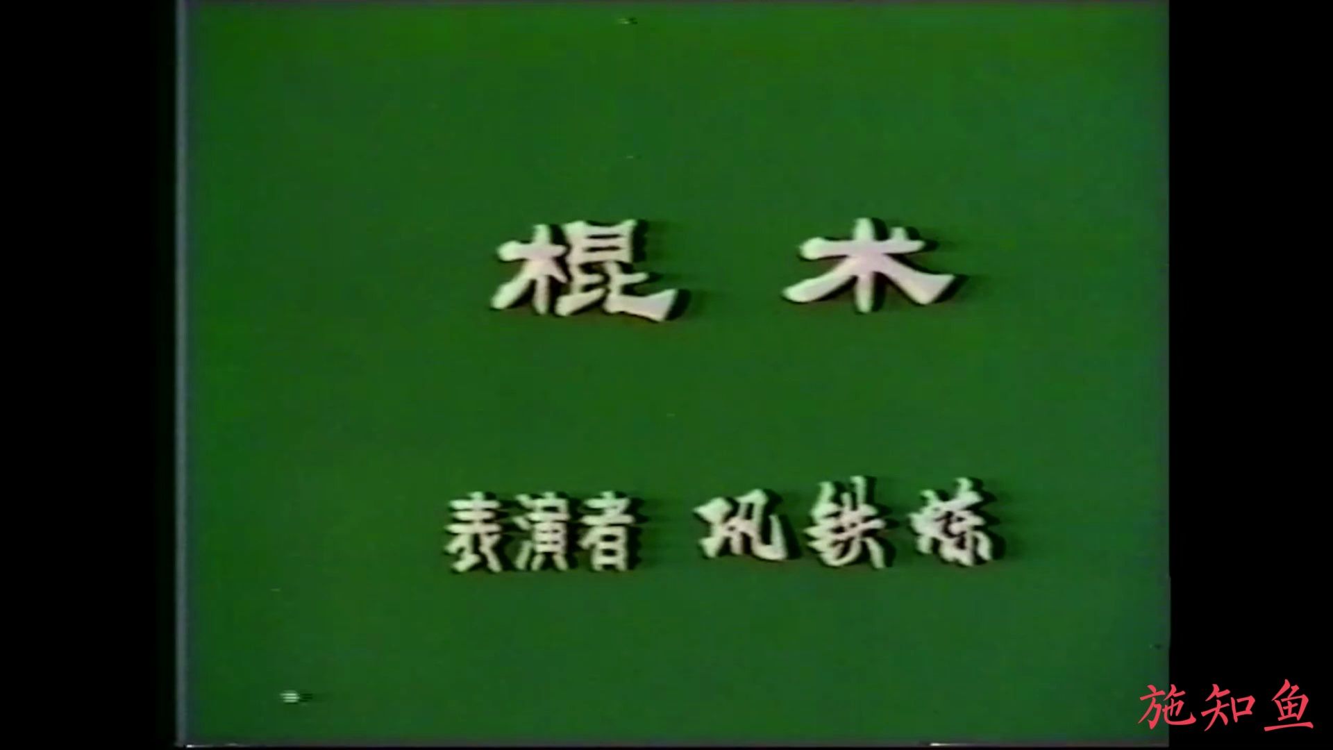 【武术】棍术——巩铁炼（1976年）