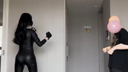 I heard that some people wanted to see kicks in high heels and arranged for