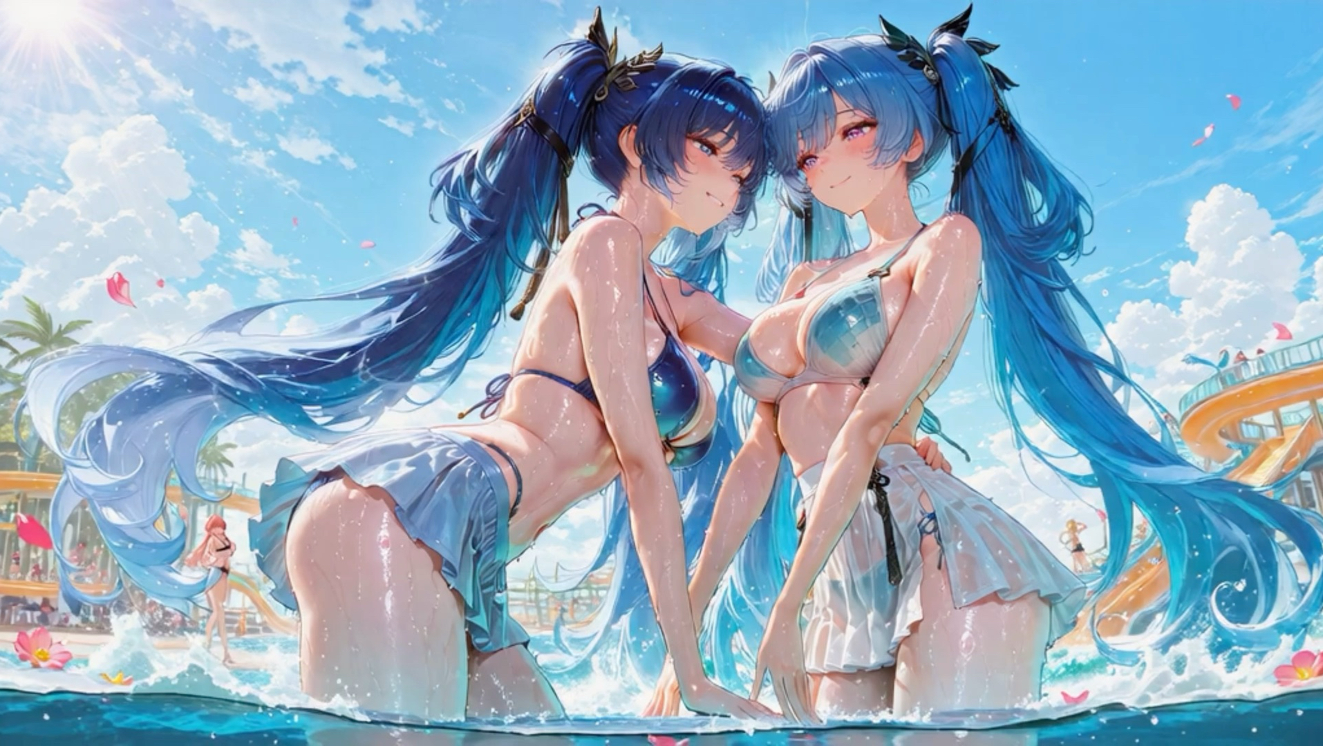 鸣潮尤诺唯美瞬间泳装双倍快乐动画壁纸