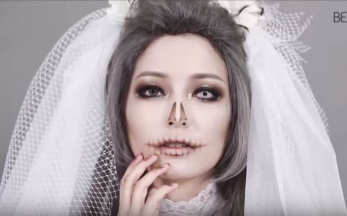 【万圣节】幽灵新娘仿妆 halloween corpse bride makeup beautipop