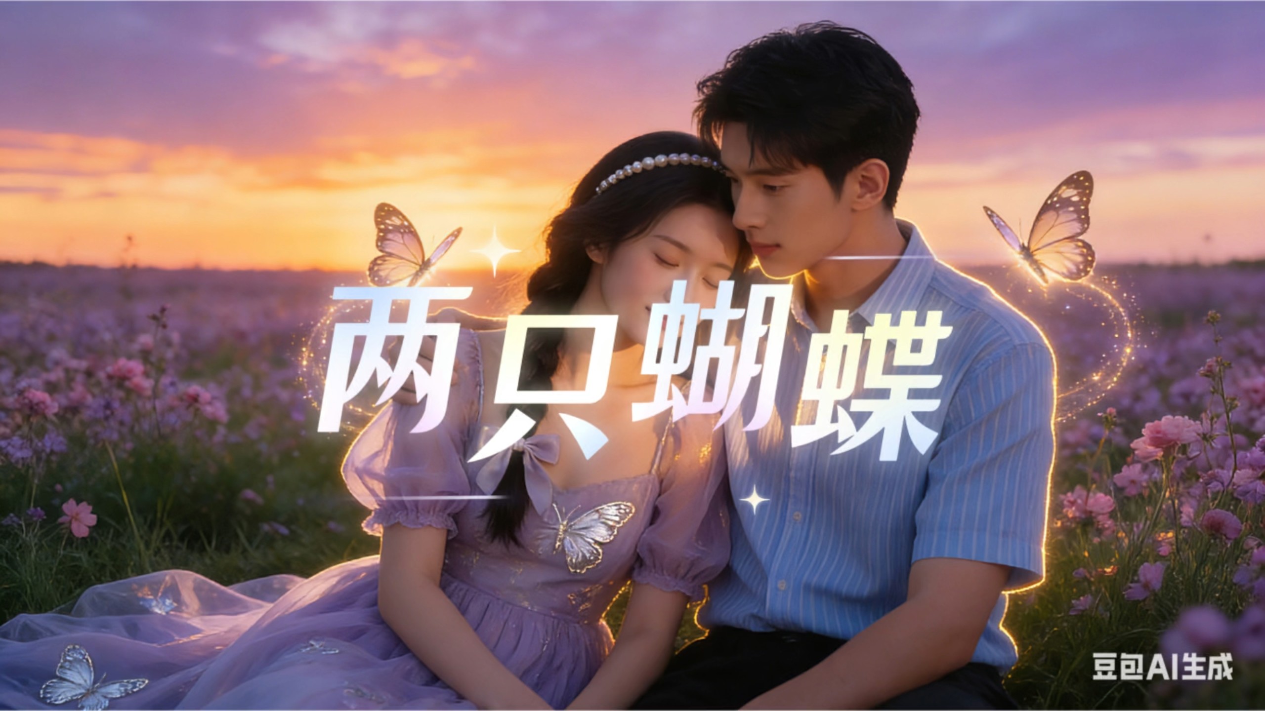 AI致敬庞龙｜《两只蝴蝶》缠缠绵绵翩翩飞