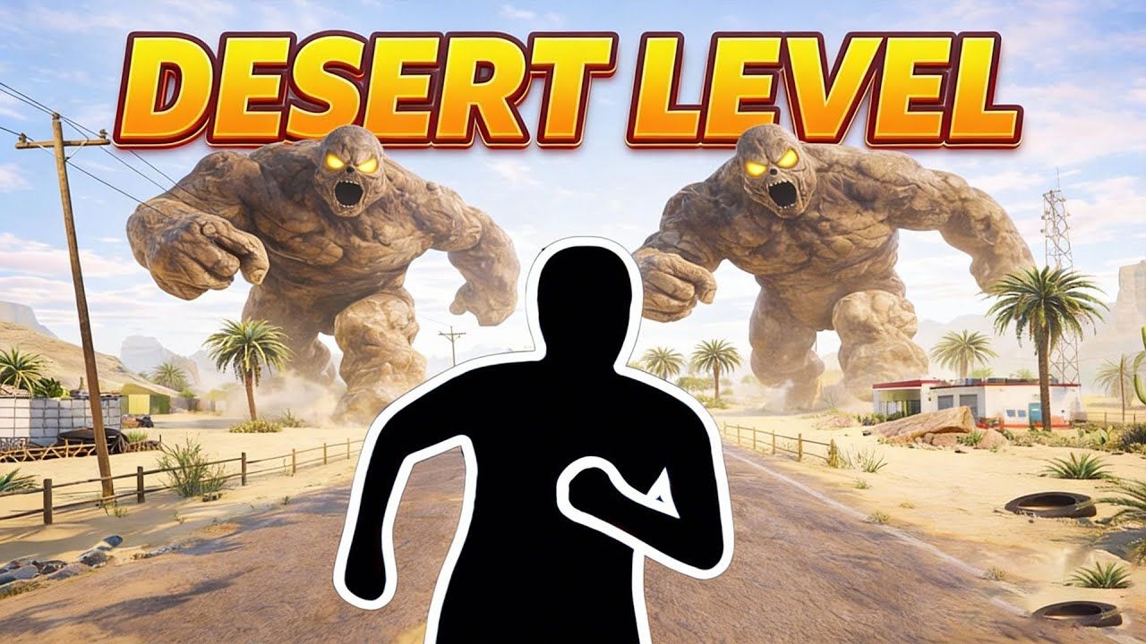 沉浸式互动热身：沙漠逃生版｜儿童室内跑酷｜儿童室内运动