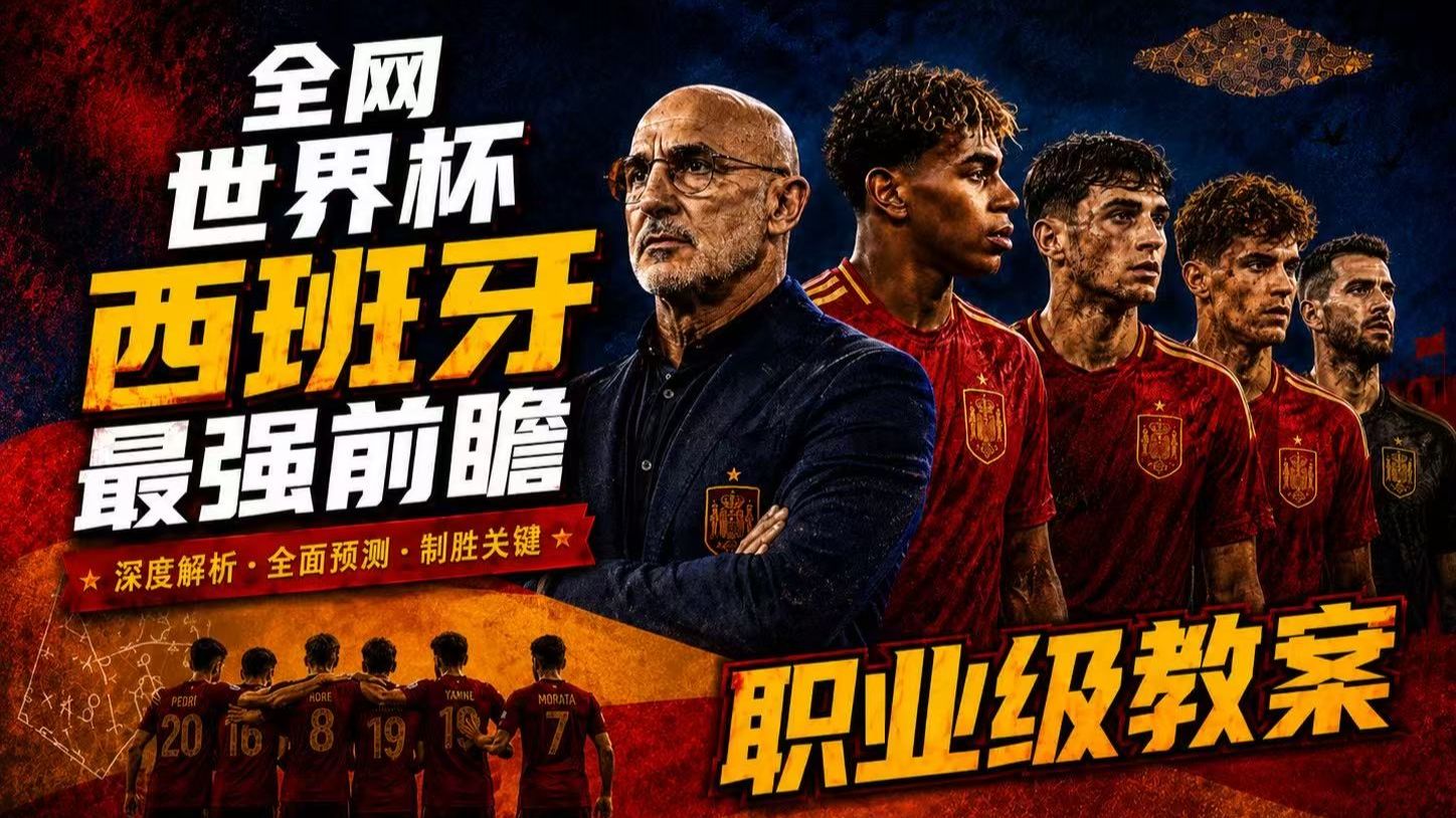 【全网独家最全没有之一】5万字职业技战术分析师带你了解西班牙｜美加墨世界杯前瞻系列｜整装待发的斗牛士军团能否登上世界之巅？