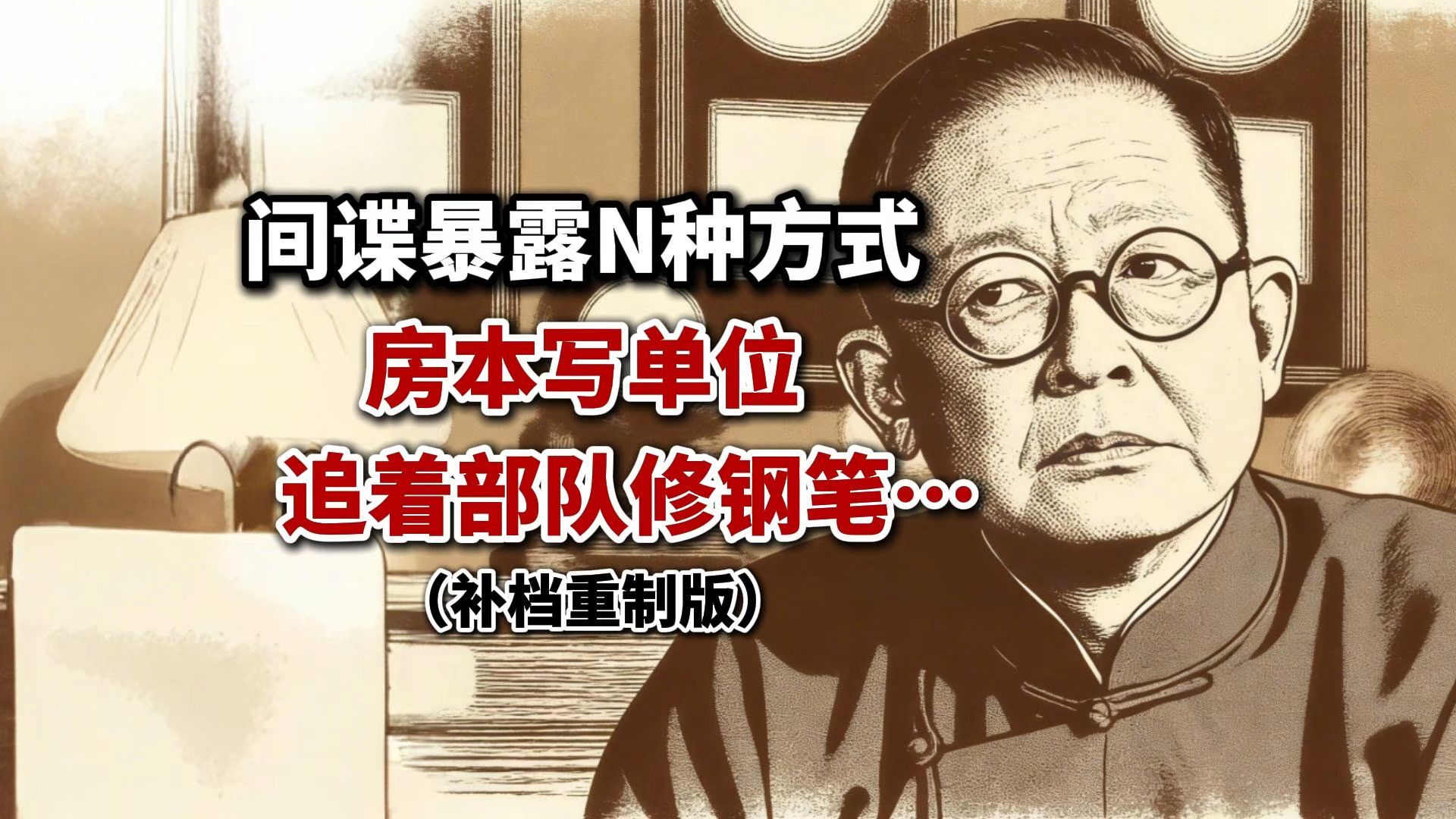 【补档重制】间谍暴露的N种方式：房本写单位、追着部队修钢笔......
