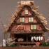 【日本DIY小屋】 Billy·ビリー·ミニチュアキット 白川郷合掌造りの家（白川乡木结构坡屋顶小屋）