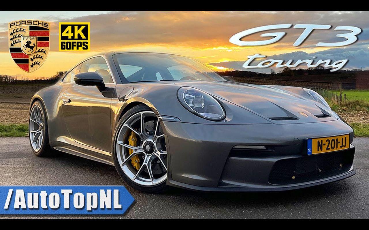 【4K60帧】第一视角：保时捷911 992 GT3 Touring *手动* 不限速高速公路实测 by AutoTopNL