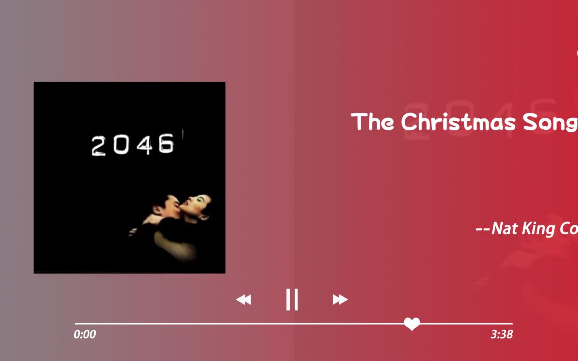 日推歌单|适合平安夜听的歌|《The Christmas Song》-Nat King Cole