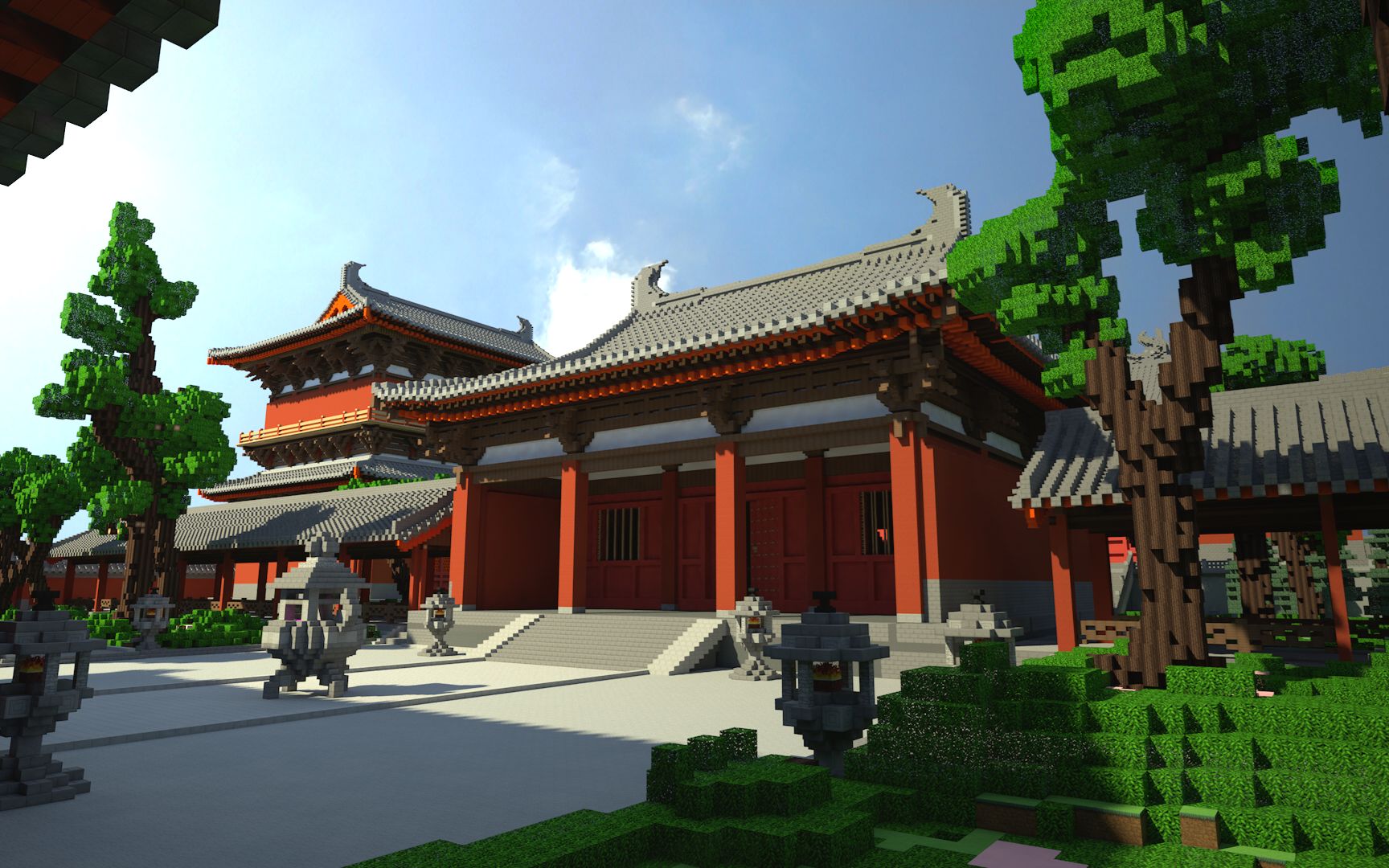 [minecraft]永寿寺雨花宫—袖藏微雨南歌曲,簪抹碎花画堂春.