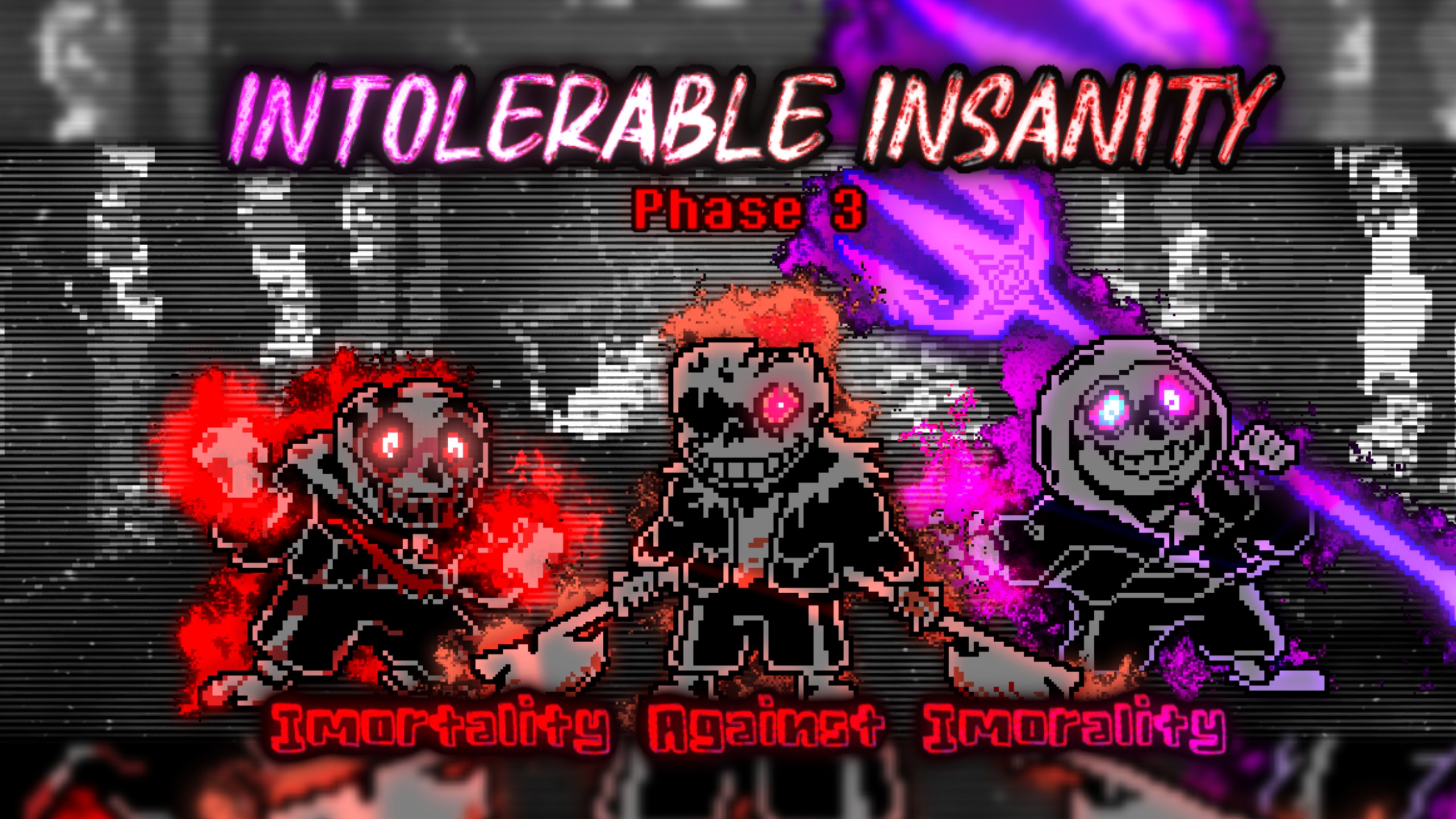 [全阶段动画PV]【精神错乱 VS 恐惧】intolerable insanity Full Ost ( Horror Above Level Take )