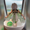 软萌兔兔酱原神cos：史莱姆草神