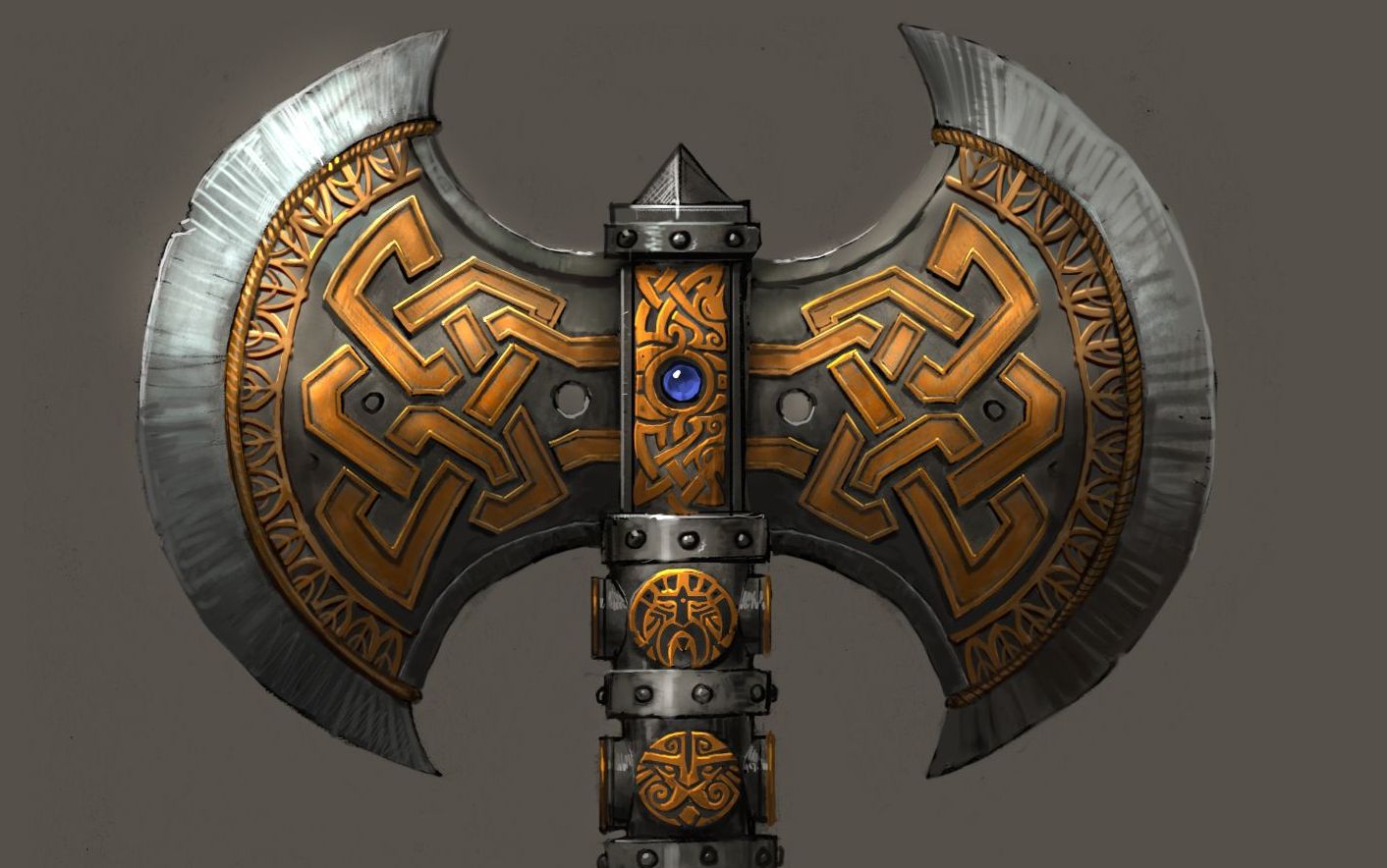 3Dmax基础建模双刃斧模型制作