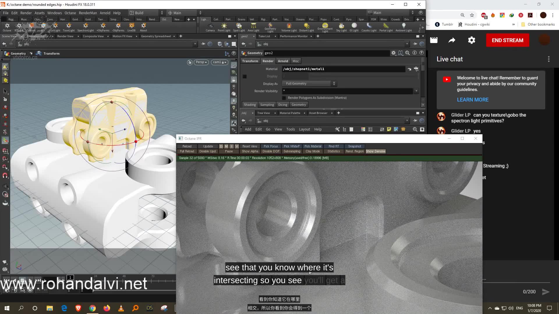 Houdini的2020年辛烷值2Octane 2020 for houdini  2哔哩哔哩bilibili