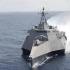 “宇宙战舰”美国海军最新隐形战舰LC-10“加布里艾基弗斯”，NM对舰导弹发射训练！