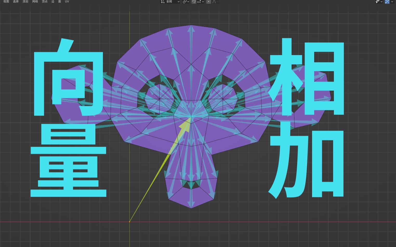 blender-向量相加