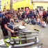 Amazing Street Musician Bucket Pipe Drummer - YouTube