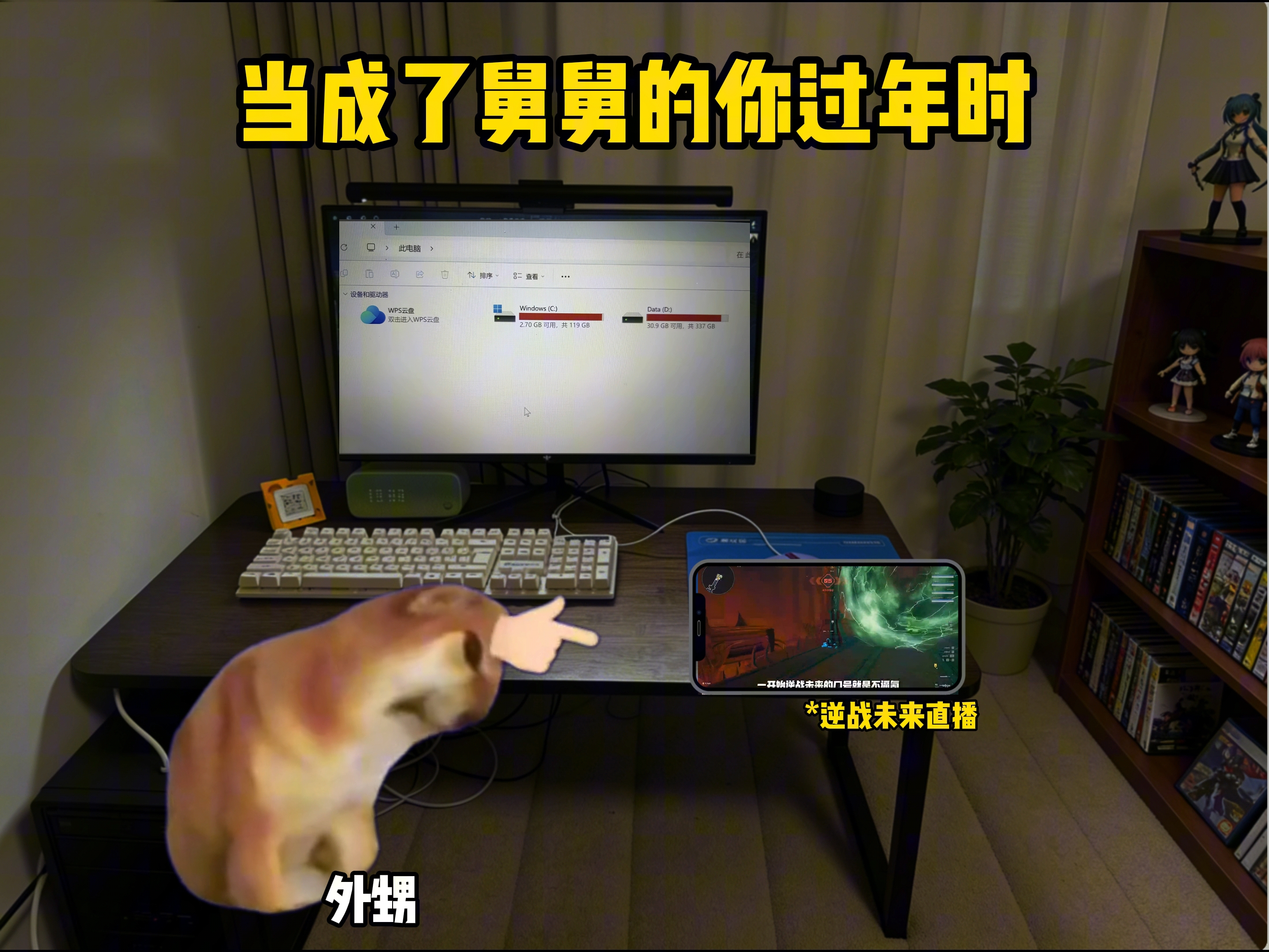 当成了舅舅的你过年时